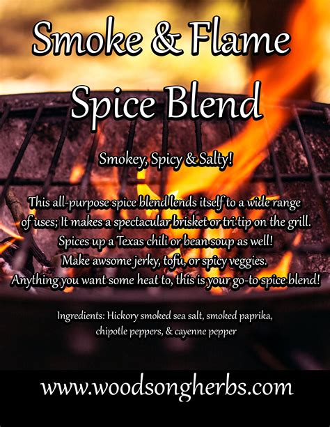Smoke And Flame Spice Blend Woodsong Herbs