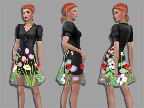 Pauline Black Dress By Simalicious At Tsr Sims 4 Updates