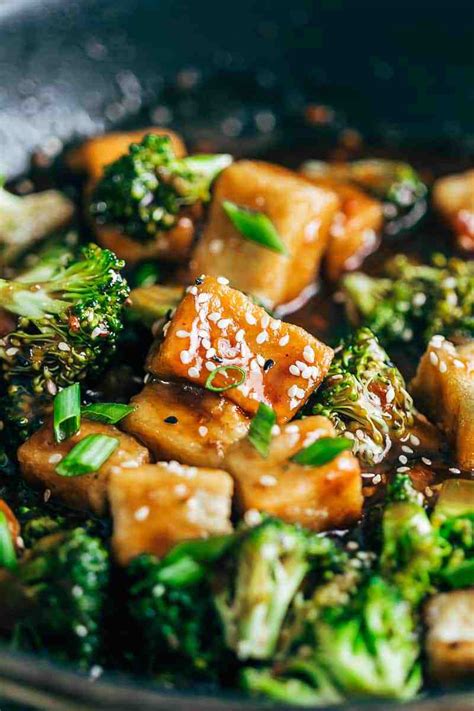 Broccoli Tofu Stir Fry Appetizer Girl
