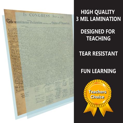 American Founding Documents 3 Pack Laminated Replica Young N Refined