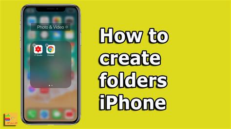 How To Create Folders Iphone Youtube