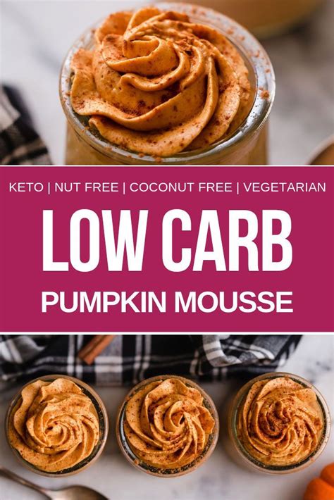 Updated october 28, 2020 9:55 am. Low-Carb Pumpkin Mousse | No-Bake, Nut-Free, Coconut-Free | Recipe | Keto dessert recipes, Low ...