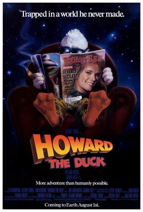 Howard The Duck Movie Poster 27 X 40 Elizabeth Sagal A Licensed In