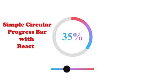 Simple Circular Progress Bar With React Youtube