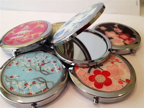 Handmade Custom Double Sided Compact Mirrors By Glassology