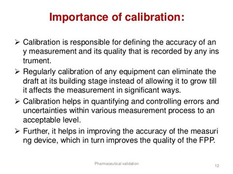 Pharmaceutical Validation Calibration And Qualifications