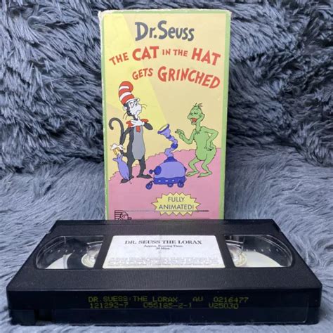 DR SEUSS The Cat In The Hat Get S Grinched VHS 1982 Classic Animated
