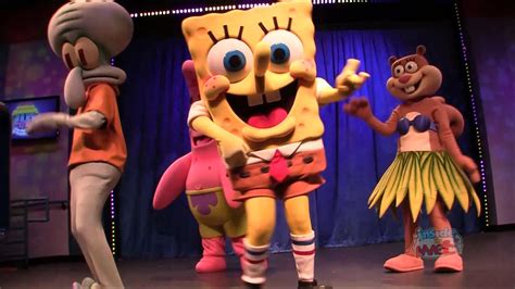 Spongebob Squarepants And Friends Dancing At Nick Hotel In Orlando