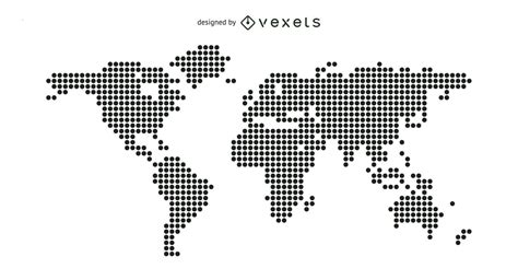 Dotted World Map Vector Download
