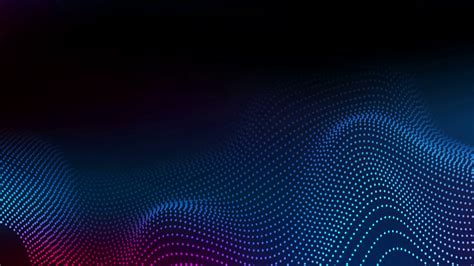 Abstract Futuristic Blue And Purple Wavy Dotted Lines Motion Background
