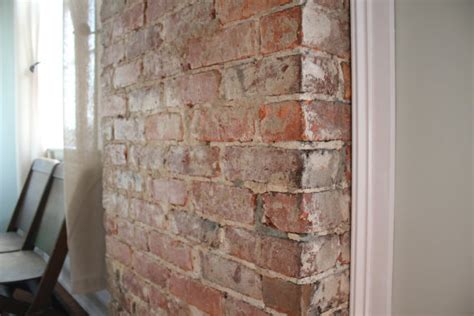 Before And After Exposing A Brick Chimney Under Plaster Walls 17 Apart