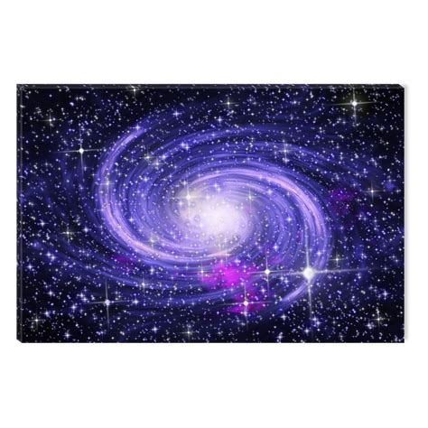 Startonight Canvas Wall Art Amzing Blue Galaxy Universe Abstract Dual