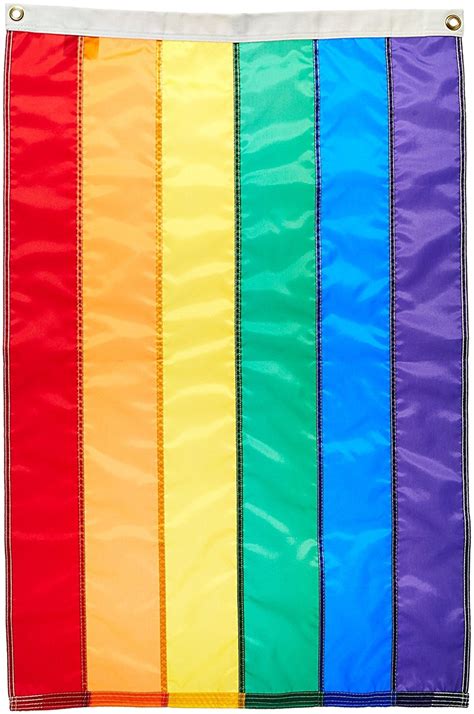 prideoutlet flags gay pride 3 x 5 foot rainbow sewn nylon flag