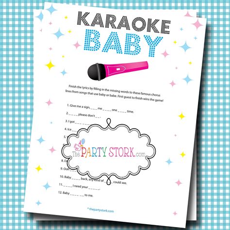 Girl Or Boy Baby Shower Games Fun Karaoke Baby Shower Game