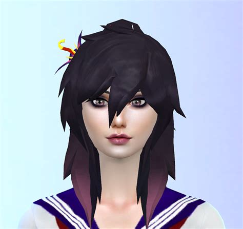 Yandere Simulator To The Sims 4 Clair Hairstyle By We1rdusername On