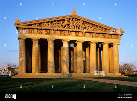 Replica Of The Parthenon Nashville Tn Stock Photo Alamy