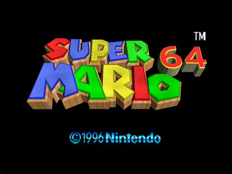Image Title Screen Super Mario 64png Nintendo Fandom Powered