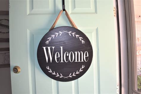 Excited To Share This Item From My Etsy Shop Welcome Sign Round