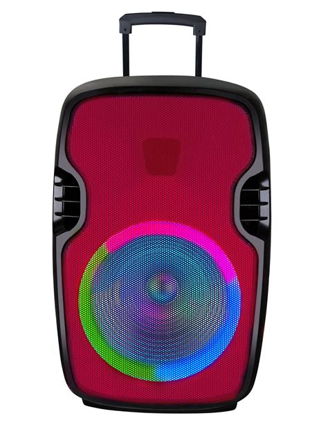 Portable 15″ Bluetooth® Blaze Party Speaker with Full Glow + Circular ...