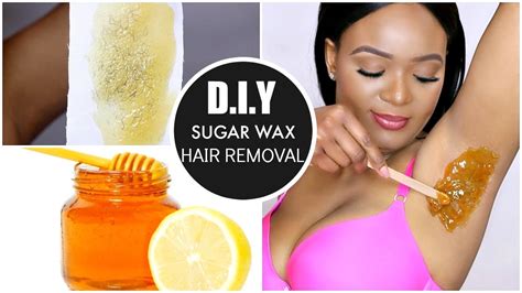 natural hair removal at home diy sugar wax hair removal omabelletv youtube