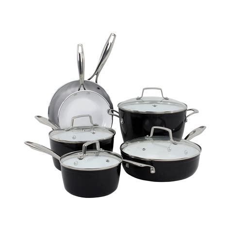 Deals Oneida Forged Aluminum 10 Pc Cookware Set Now Kitchen Set Store
