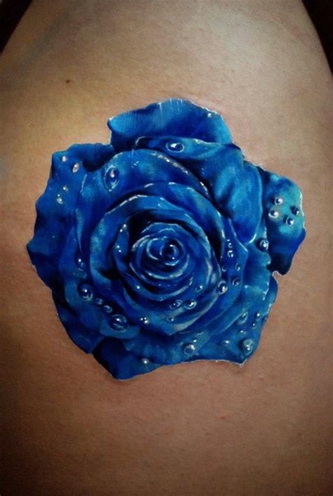 Blue Tribal Rose Tattoo Design 26 Beautiful Tribal Rose Tattoos