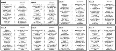 The league season began on 26 july 2019 and ended on 9 march 2020. Colón y Unión: fixture del torneo 2015 de Primera División ...