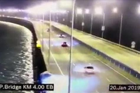 Footage from a dashboard camera obtained by bernama news agency shows a black toyota vios being driven on the. Driver in Penang Bridge crash tests positive for cannabis ...