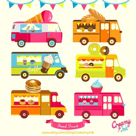 Illustrationsof makes it easy to license digital illustrations and vector clip art for your project. Food Truck Digital Vector Clip art / Food Trucks Digital
