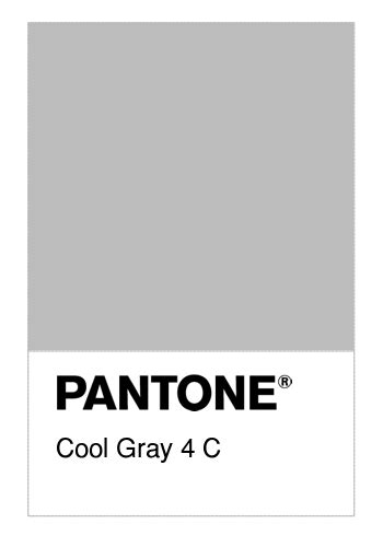 Colore Pantone® Cool Gray 4 C Numerosamenteit