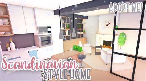 Scandinavian Style Tiny Home 🌱 Adopt Me Speed Build Roblox Youtube
