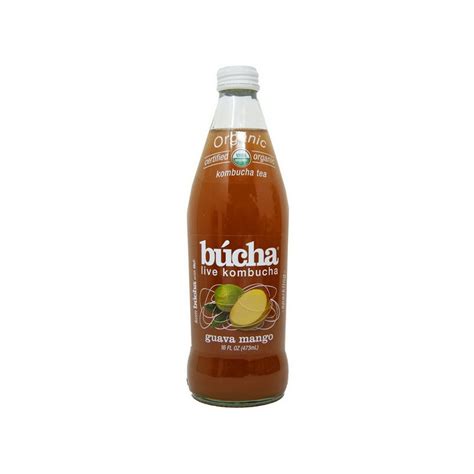 Bucha Live Kombucha Organic Probiotic Tea Guava Mango Pack Of 12