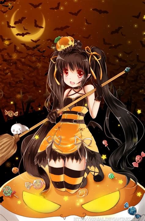 Cutest Little Pumpkin In The Patch By On Deviantart Anime Halloween