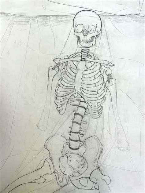 Chris Vallarta Skeleton Observation Drawing