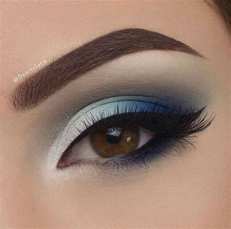 Sombra En Tonos De Color Azul Realza Tu Ojo Color Café Blue Eye