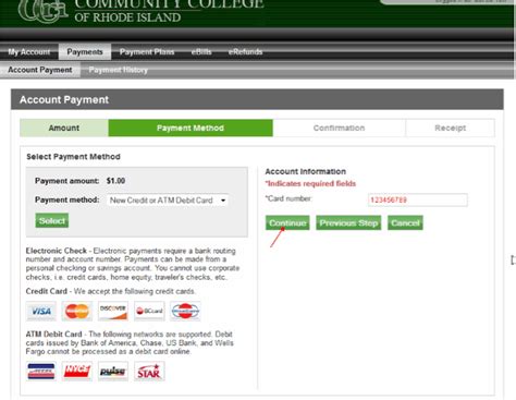 Many financial institutions print the whole iin and account number on the debit card. Pay your bill online - MyCCRI Tutorials - Information Technology - Community College of Rhode Island