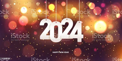 Happy New Year 2024 Stock Illustration Download Image Now 2024