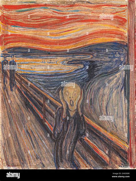 Edvard Munch The Scream Is An Oil Painting On Cardboard 1893 By