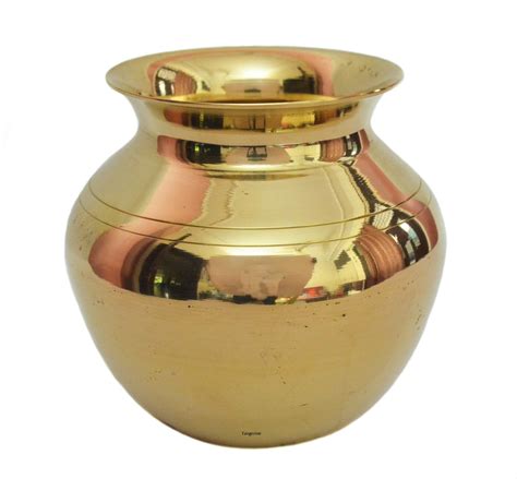 Brass Kalash Pot For Indian Traditional Pooja Items Etsy Uk