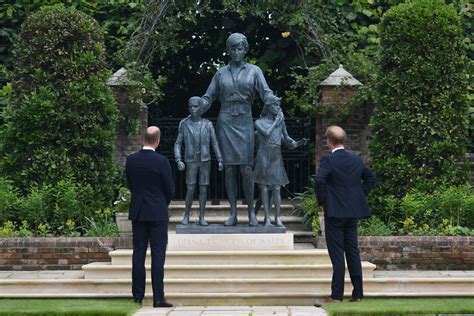 Princess Diana Statue Unveiling Prince Harry Prince William Reunite