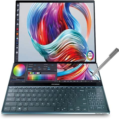 Asus Zenbook Pro Duo Ux581 Laptop 156 4k Uhd Nanoedge Touch Display