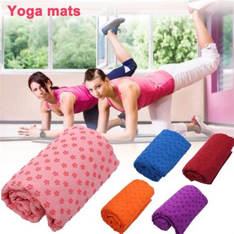 Relefree Soft Travel Sport Fitness Exercise Yoga Pilates Mat Cover Towel Blanket Non Slip Sports
