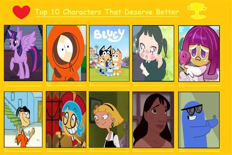 My Top 10 Characters That Deserve Better Part 13 By Hayaryulove On Deviantart