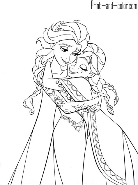 Big collection of coloring pages from the film frozen. Frozen coloring pages | Print and Color.com