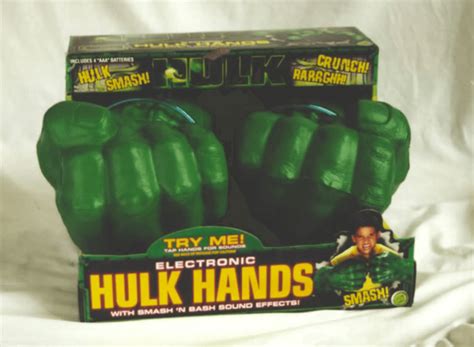 Electronic Hulk Hands Toy Biz Original Box The Incredible Hulk 2004