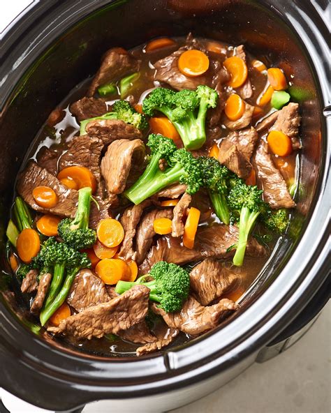 Place rice in steamer with. How To Make Better-than-Takeout Beef and Broccoli in the Slow Cooker | Recipe | Crock pot ...