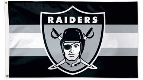 Las Vegas Raiders Retro Afl Logo Design Premium 3x5 Flag Banner Oakland