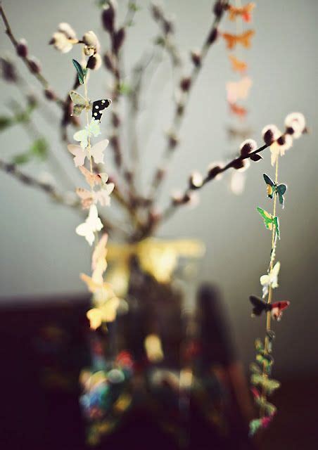 Lovely Branches Adorned With Pretty Butterfly Garland