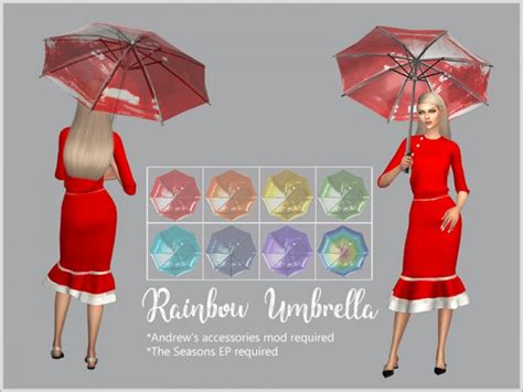 Sims 4 Studio Transparent Rainbow Umbrellas • Sims 4 Downloads