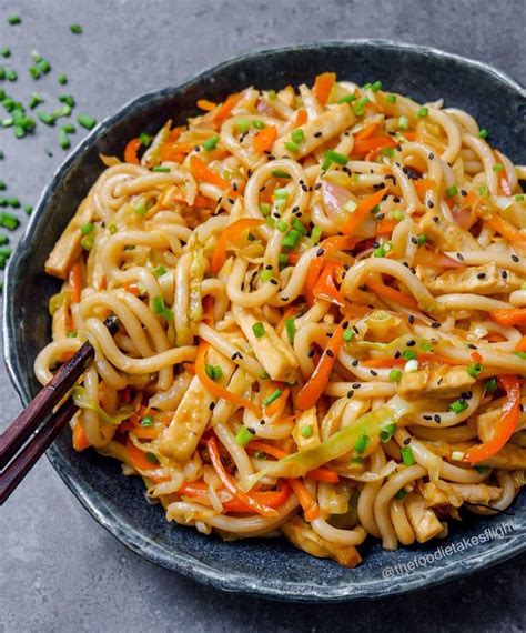 Sweet And Spicy Udon Noodle Stir Fry Rrecipes